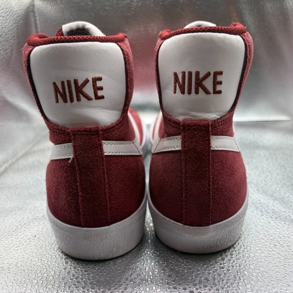 Size‎ 7 Nike Blazer Mid '77 Vintage Suede High Top Team Red White Kids Sneaker